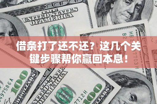 北京借条打了还不还？这几个关键步骤帮你赢回本息！