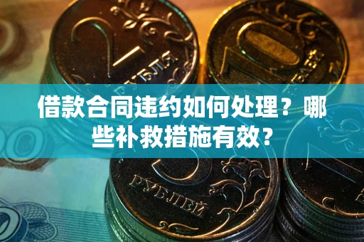 北京借款合同违约如何处理？哪些补救措施有效？
