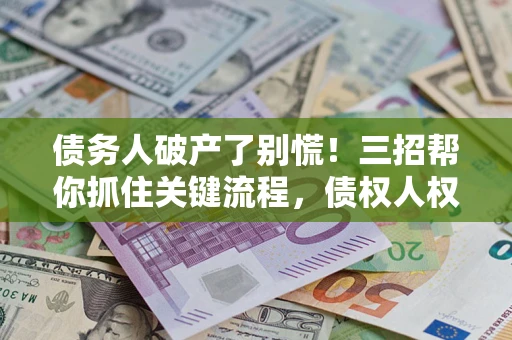 北京债务人破产了别慌！三招帮你抓住关键流程，债权人权益不再缩水