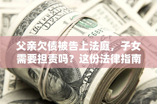 北京父亲欠债被告上法庭，子女需要担责吗？这份法律指南必须看完