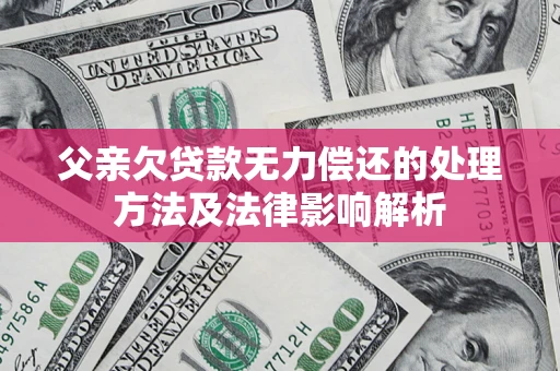 北京父亲欠贷款无力偿还的处理方法及法律影响解析
