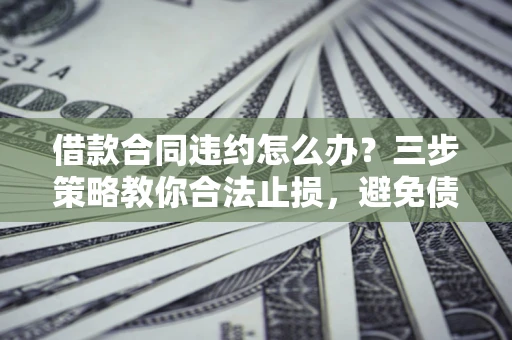 北京借款合同违约怎么办？三步策略教你合法止损，避免债务危机升级