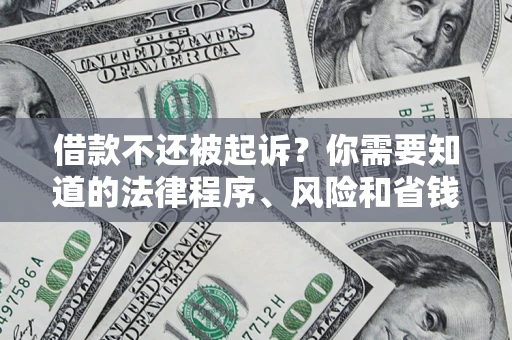 北京借款不还被起诉？你需要知道的法律程序、风险和省钱技巧